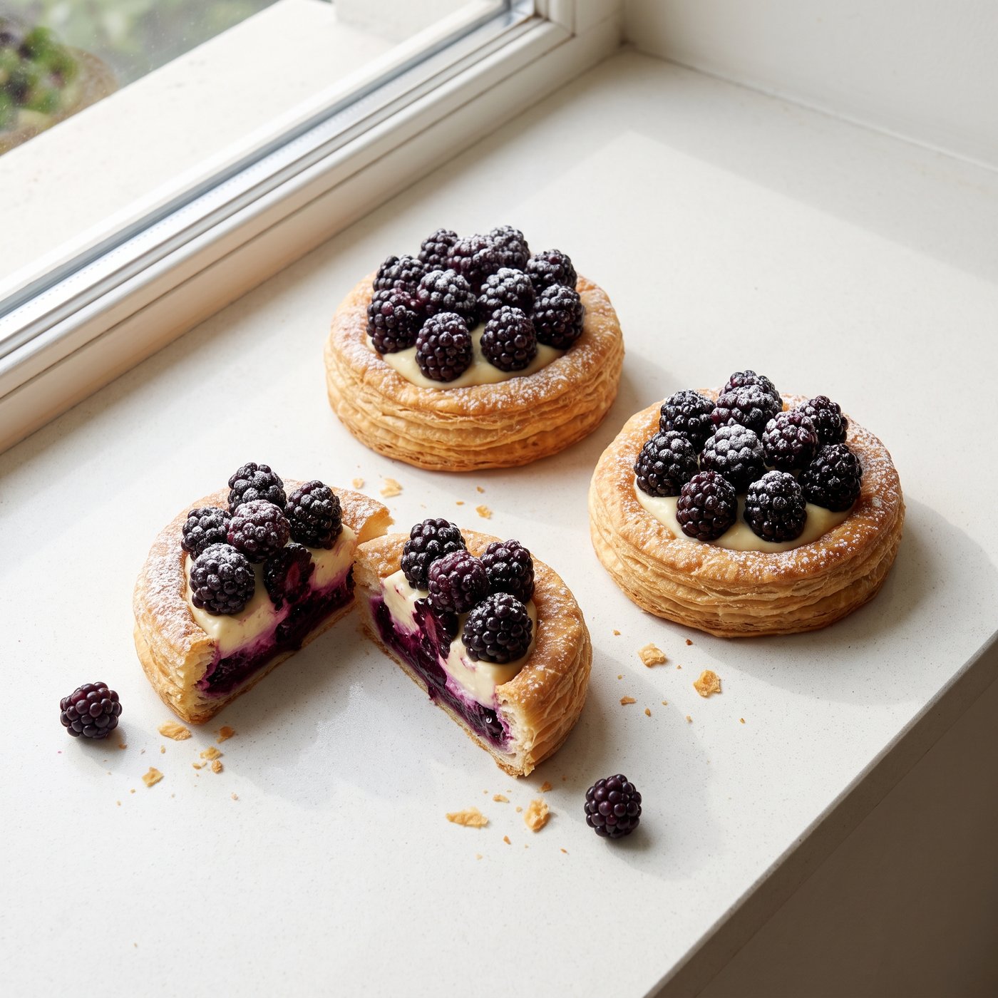 Blackberry pastry made with IQF blackberries