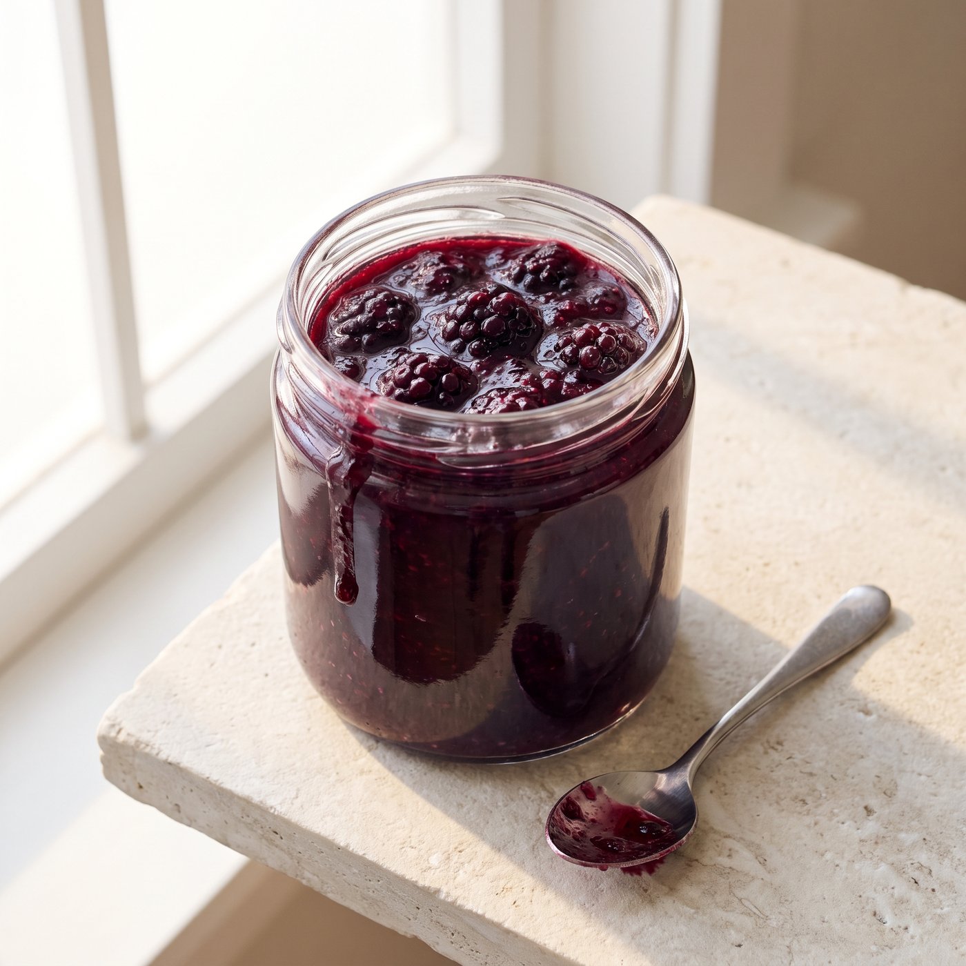 Blackberry preserves made with IQF blackberries