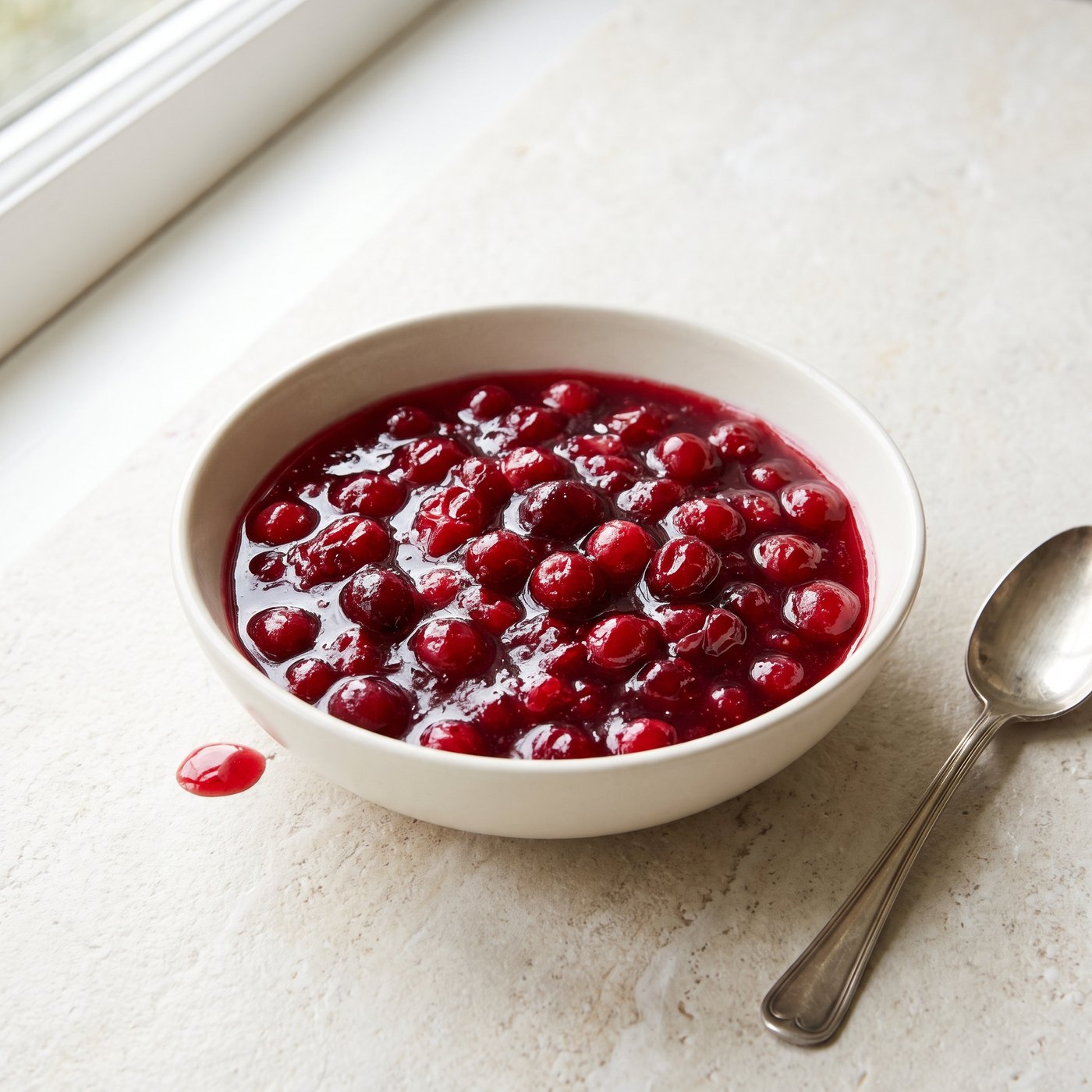 Cranberry sauce made with IQF cranberries