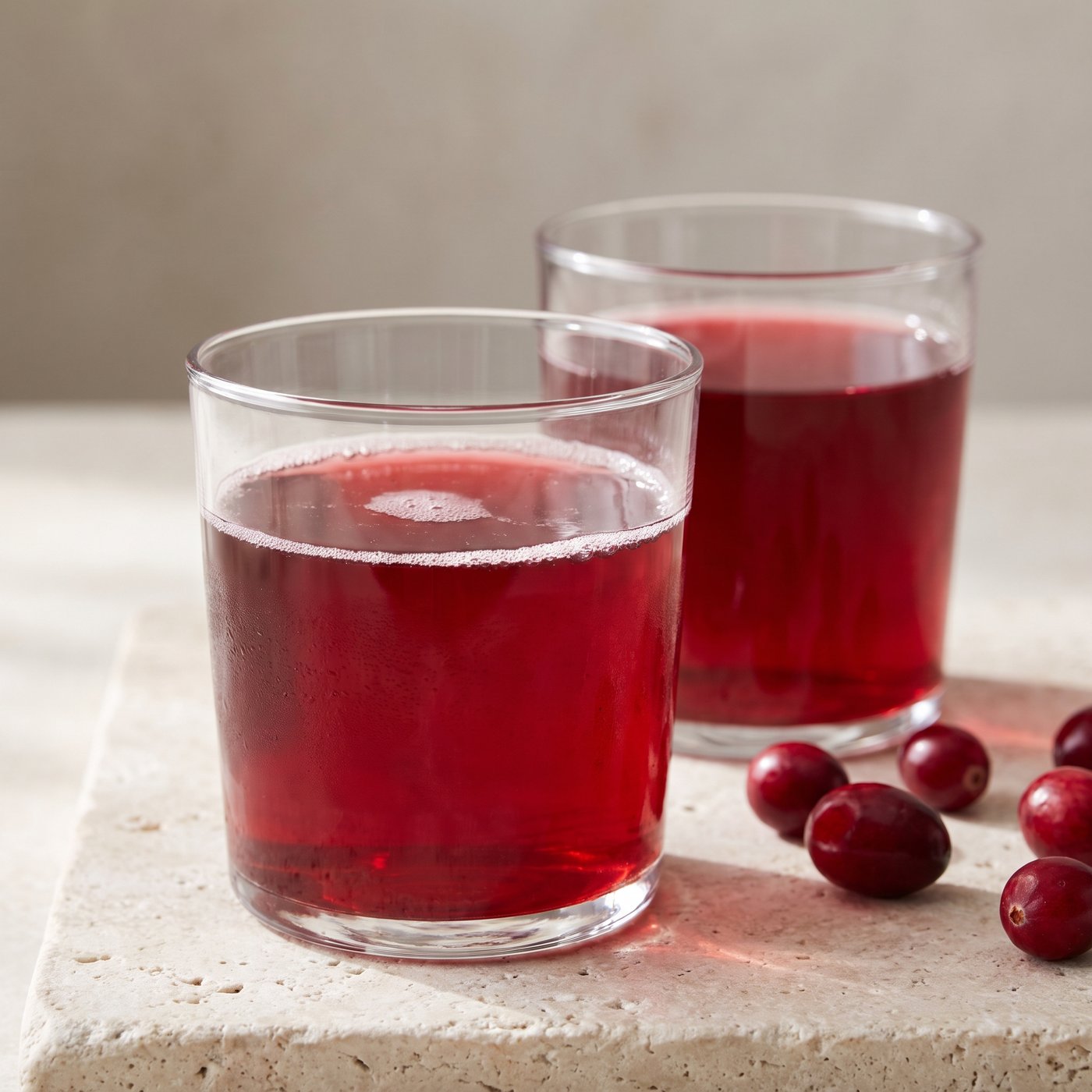 Cranberry juice made with IQF cranberries
