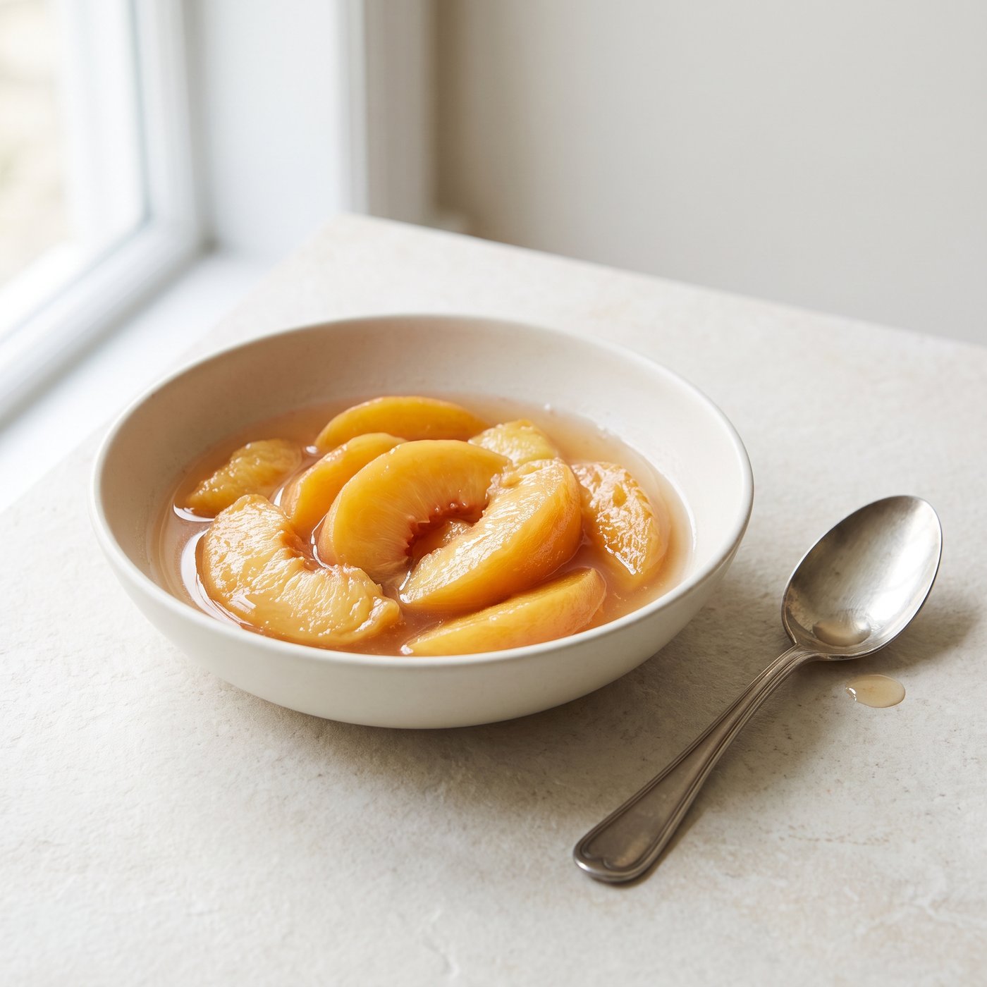 Peach compote made with IQF peaches