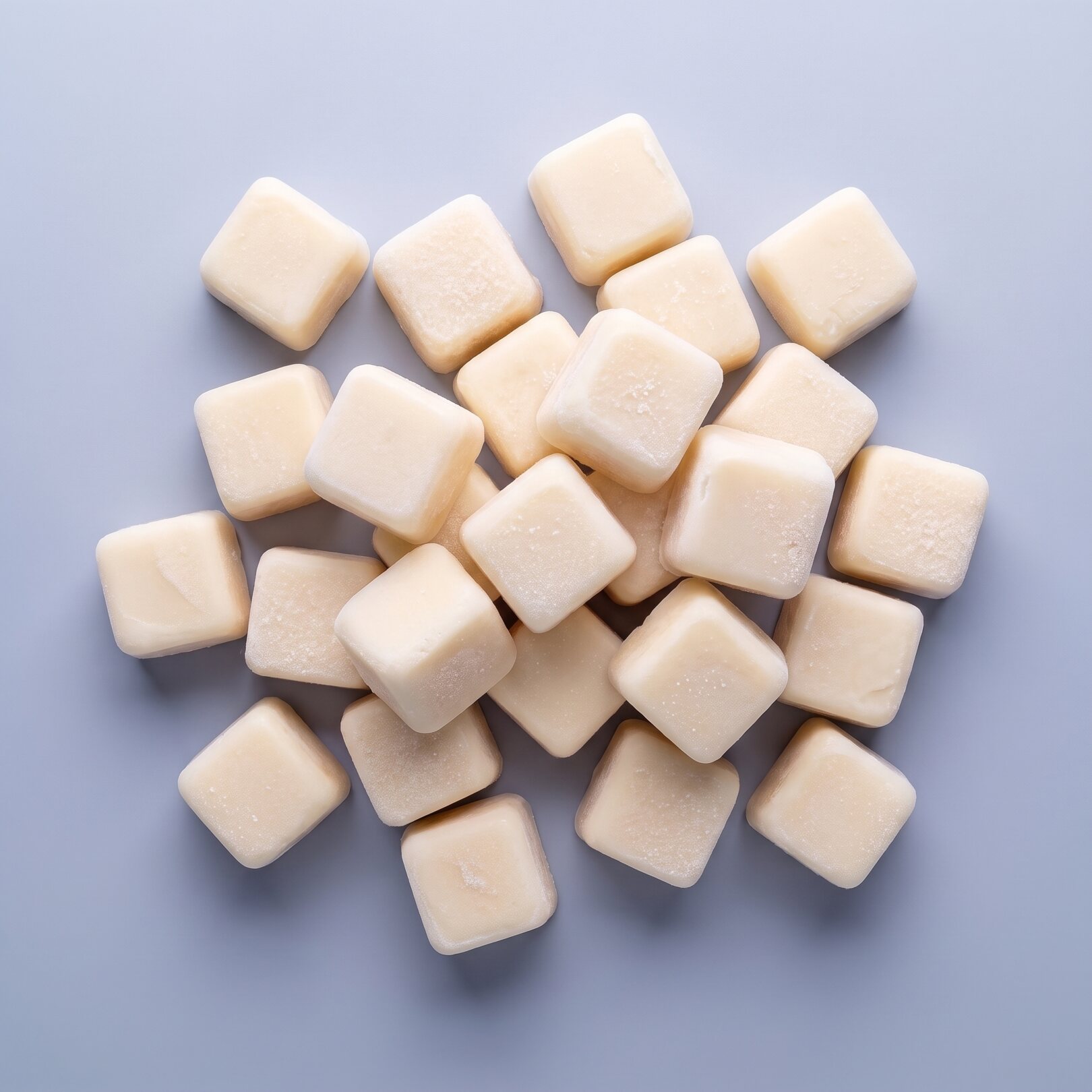 Organic frozen coconut crème cubes