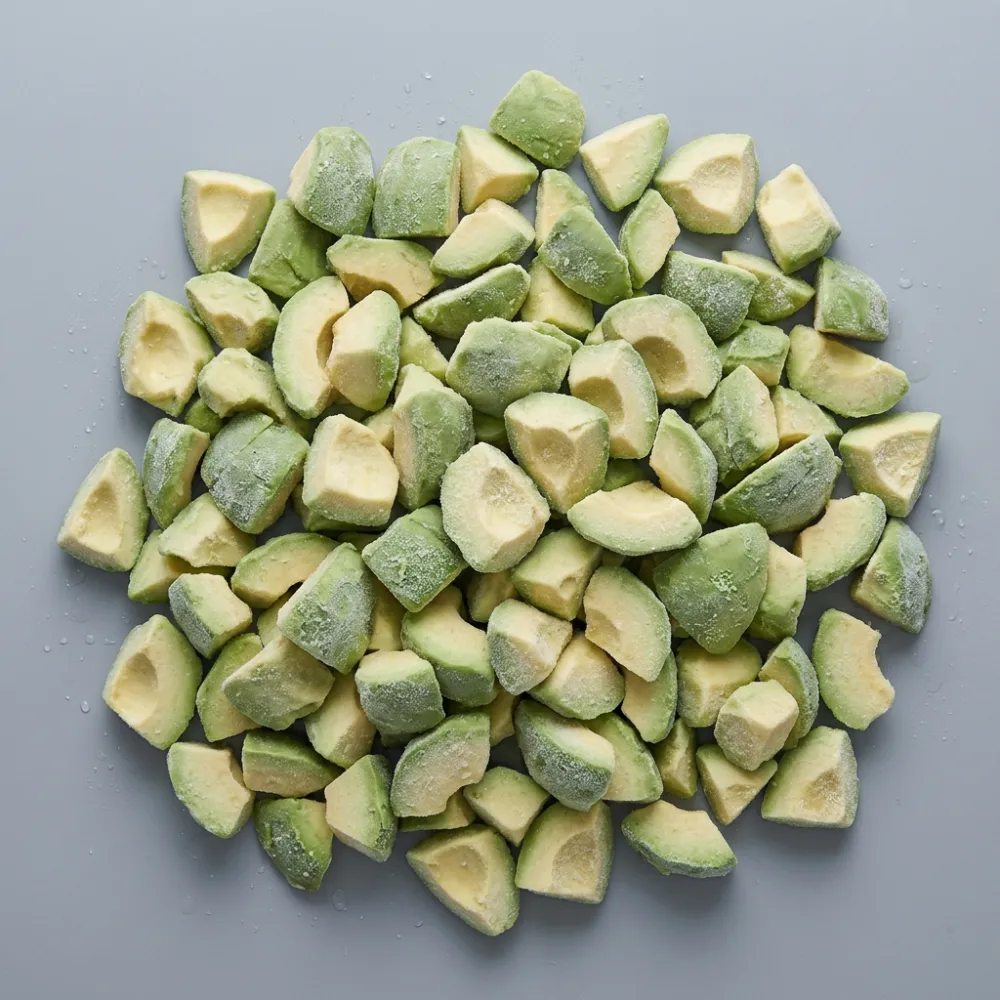 IQF frozen avocado chunks