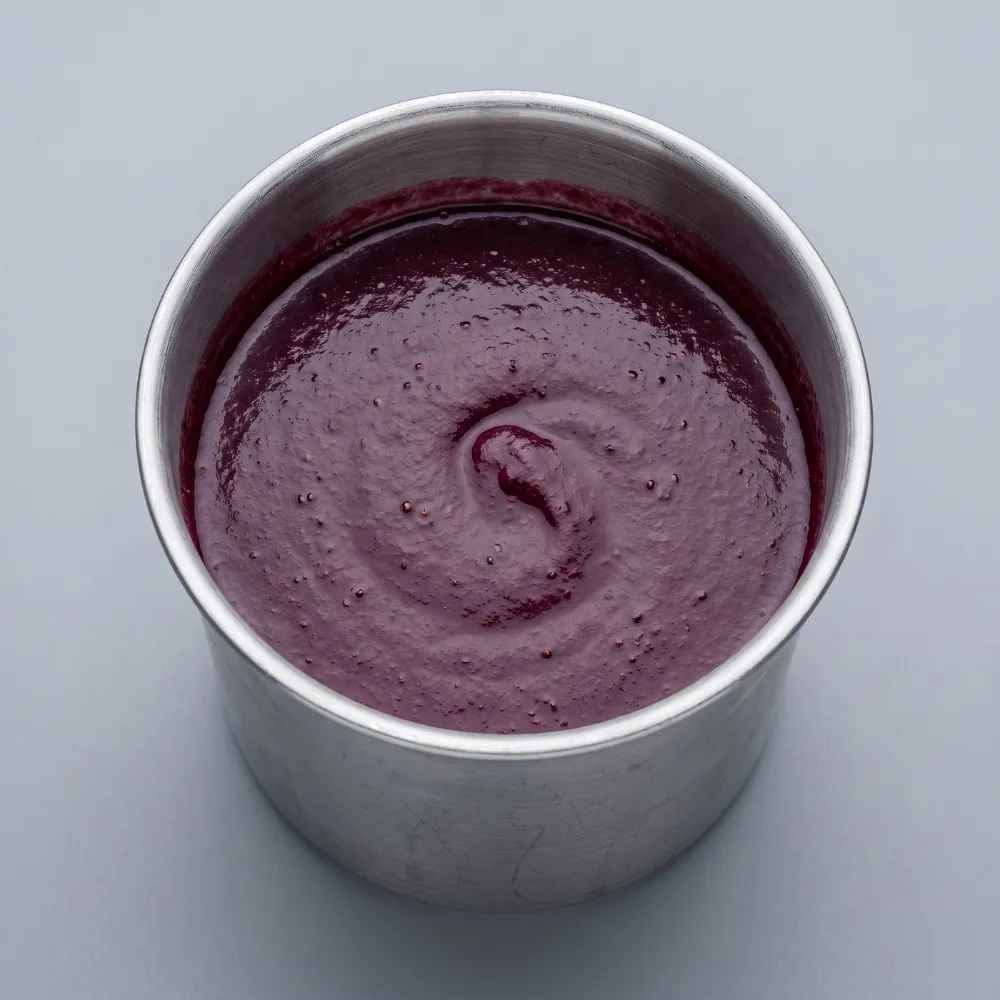 Frozen blackberry puree