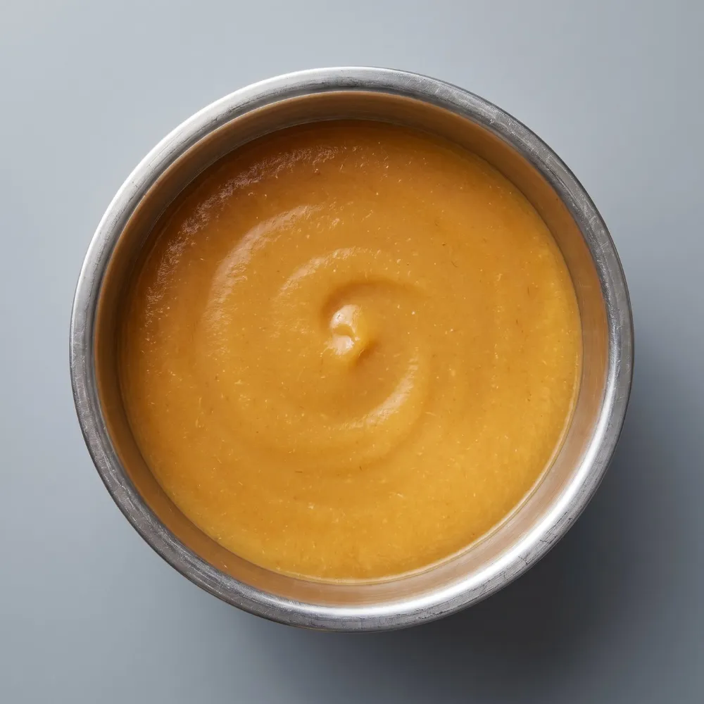 Frozen peach puree