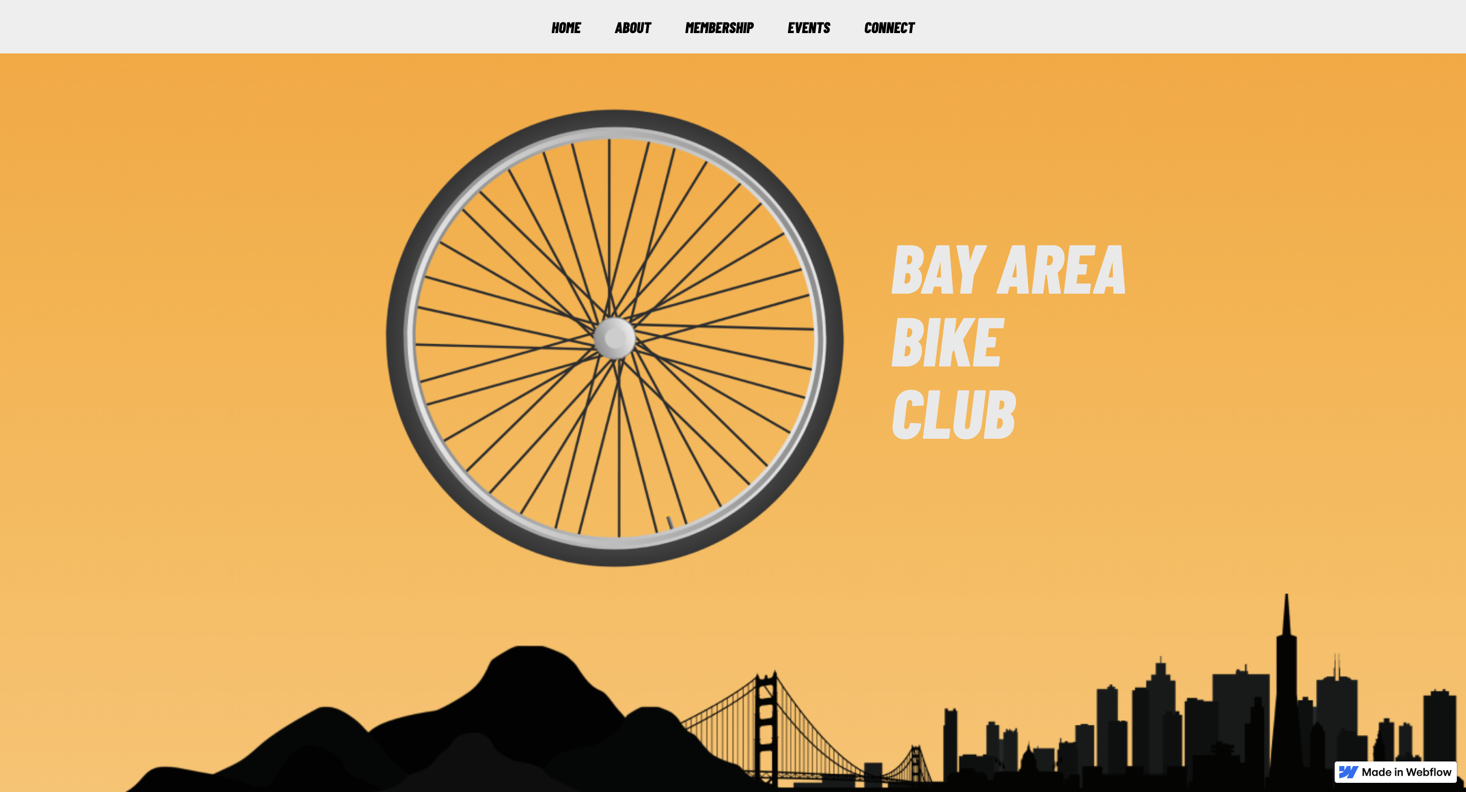 A thumbnail image for the Bay Area Bike Club website.