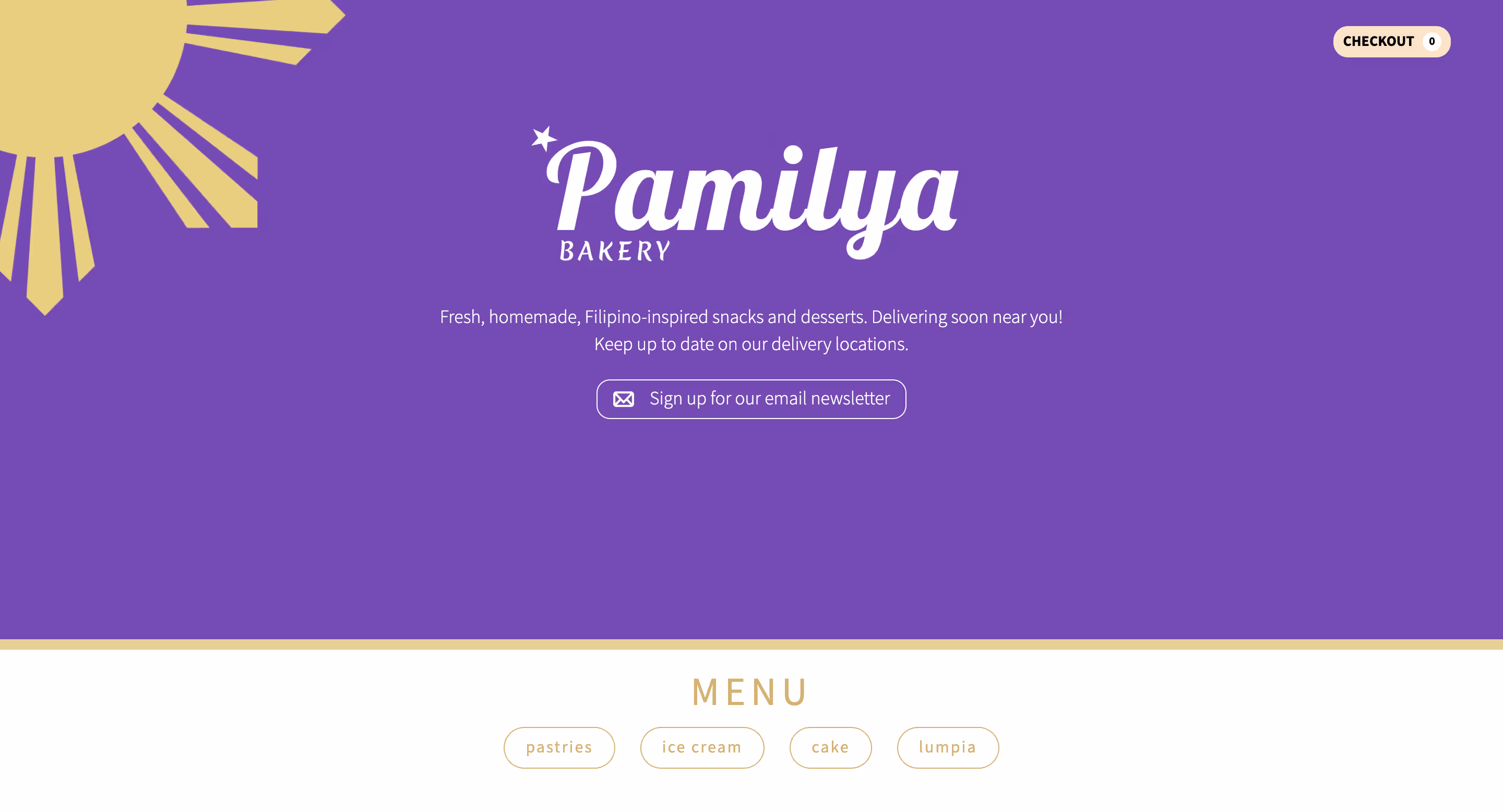 A thumbnail of Pamilya Bakery website.