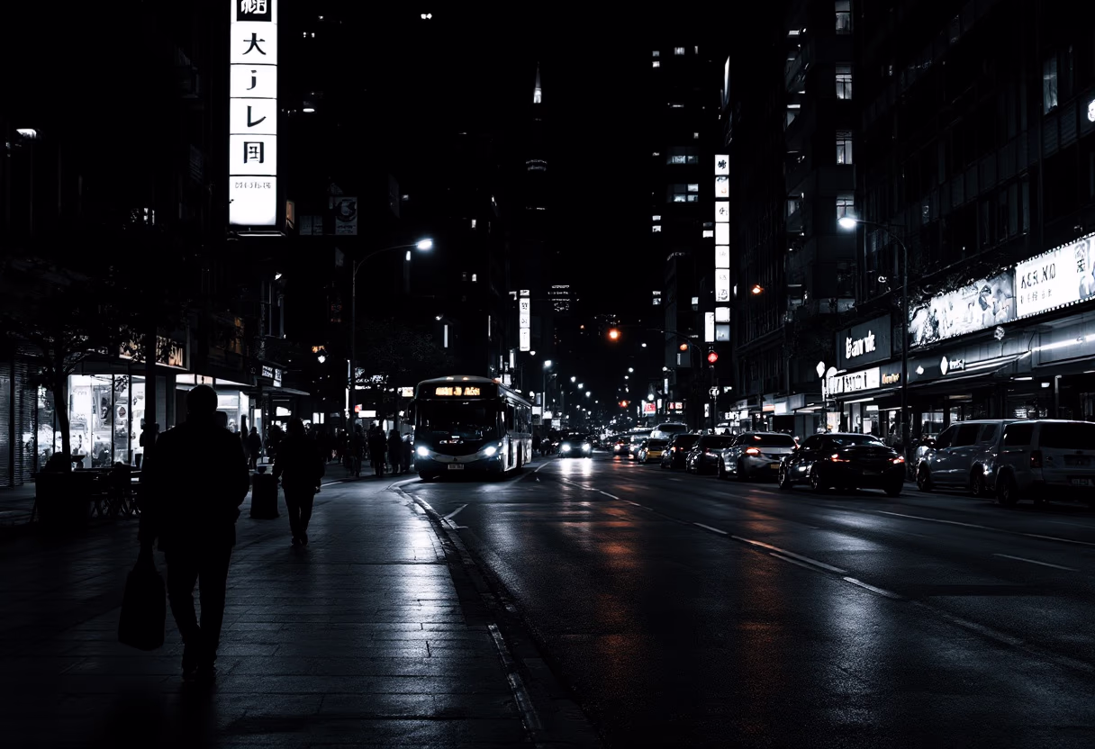 busy downtown area (for a mobility and transportation) [background image]