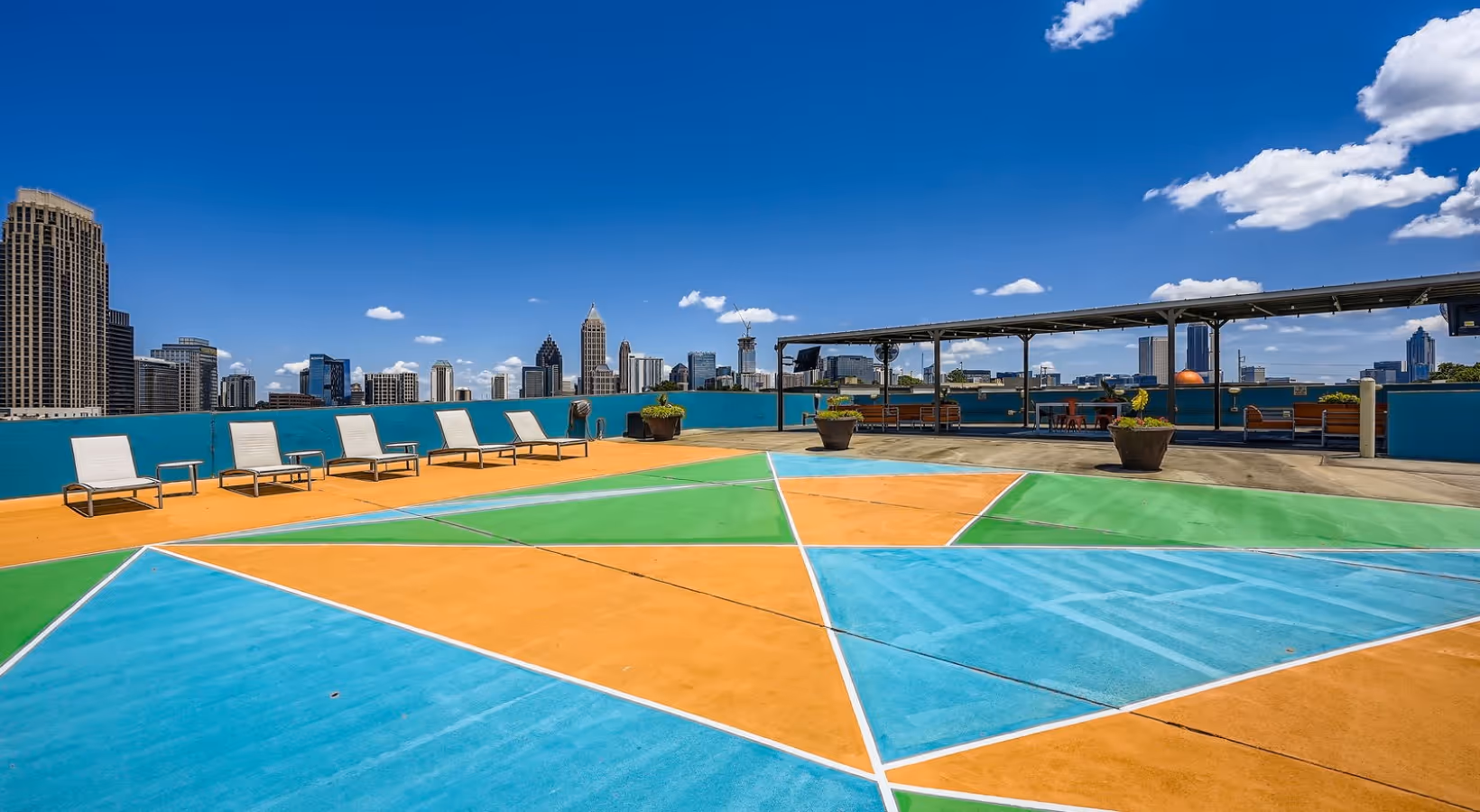 rooftop sitting area