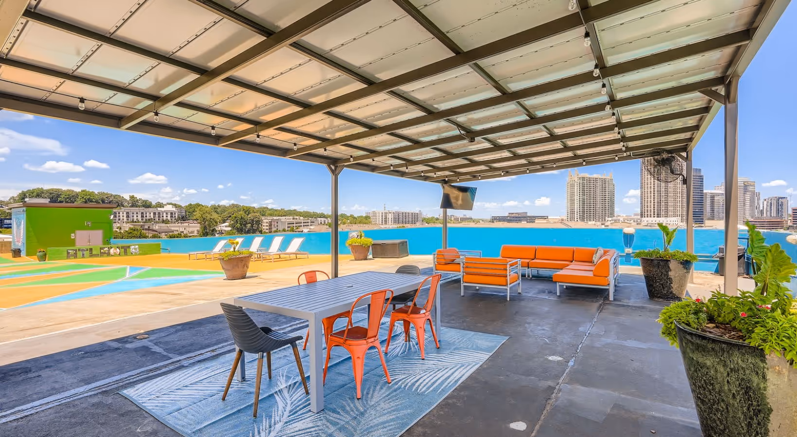 covered sitting area outside