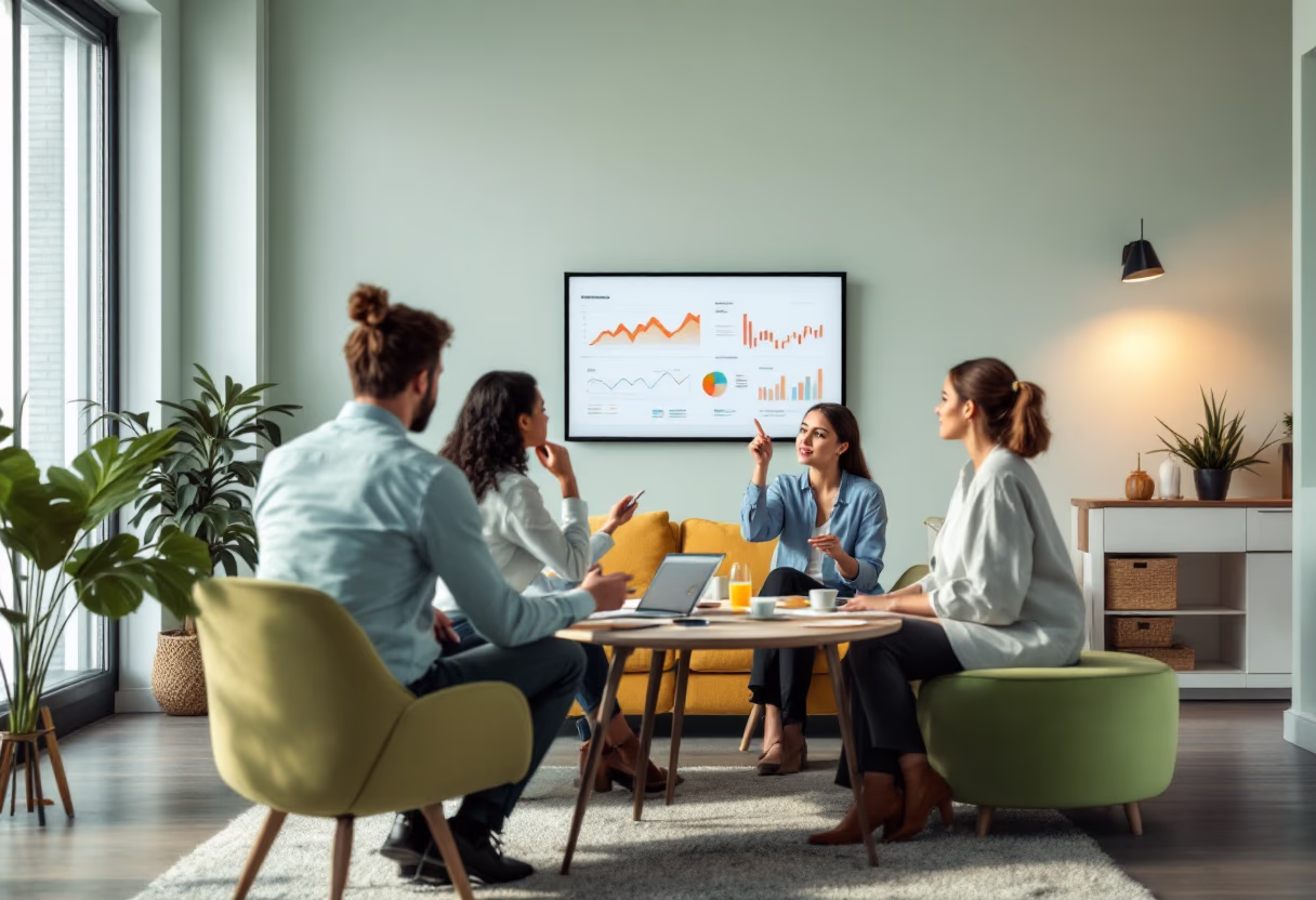 image of a business meeting (for a data analytics and business intelligence)