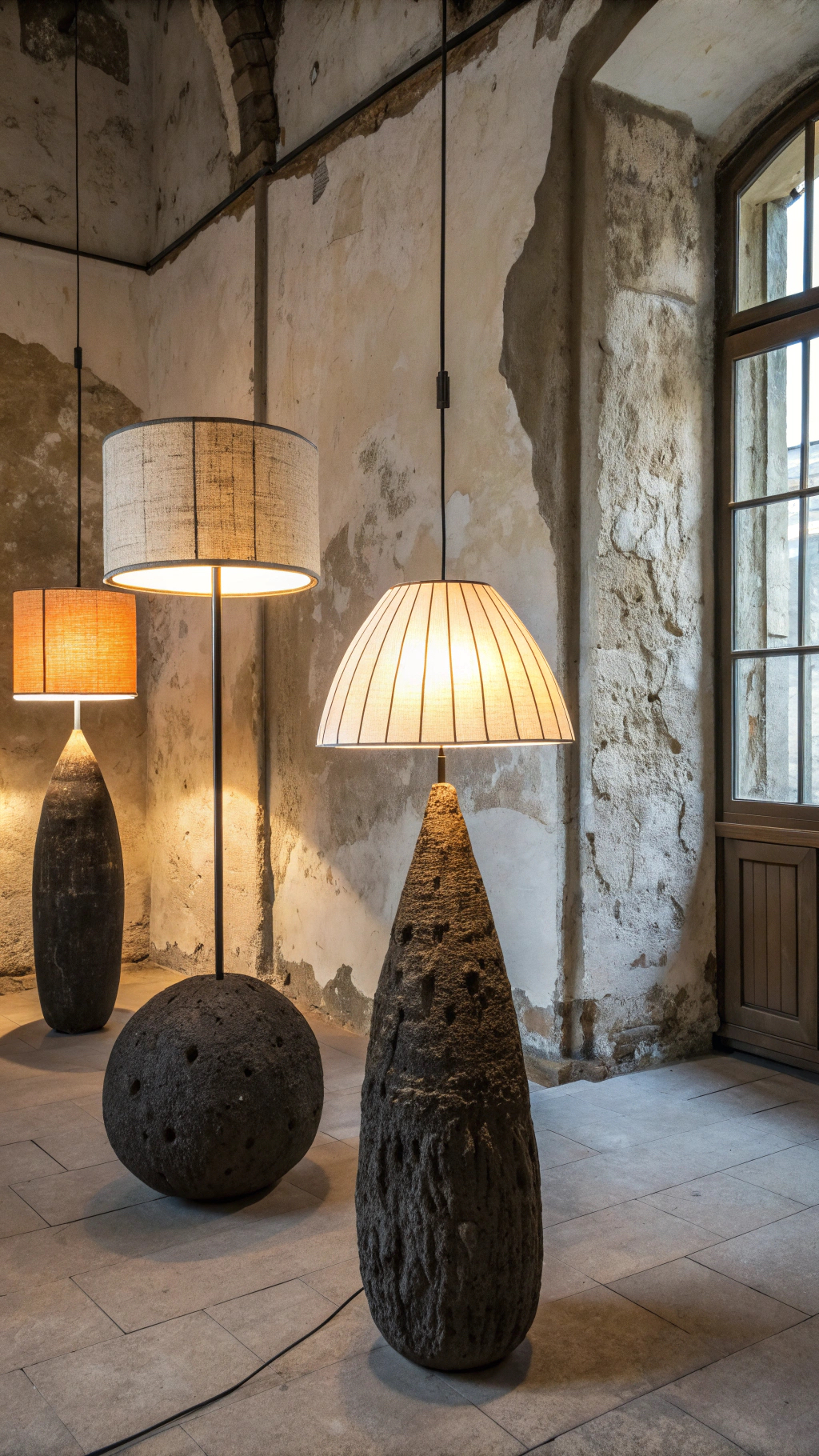 Tlāloc Series — Volcanic Stone Lamps