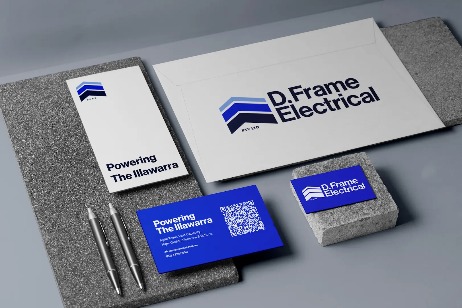 Brand applications and collateral design by Adcraft Studio.