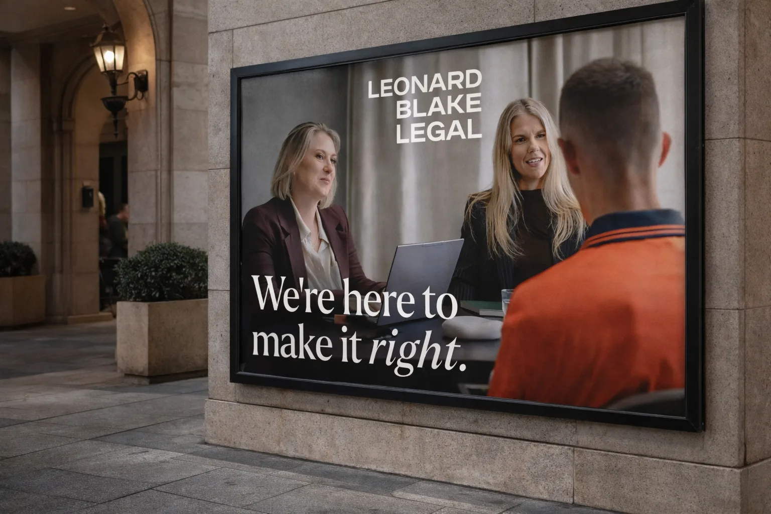 Leonard Blake Legal project image by Adcraft Studio