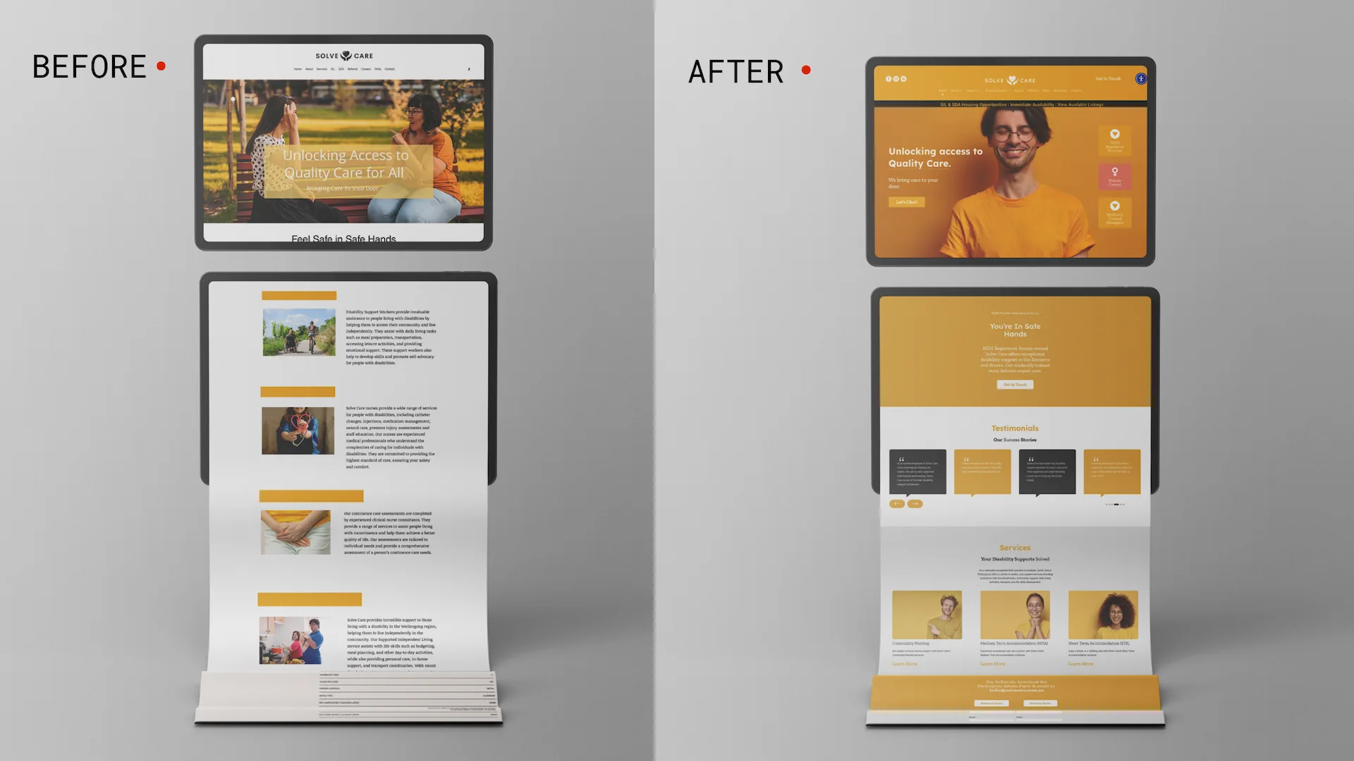 Solve Care project showcase by Adcraft Studio
