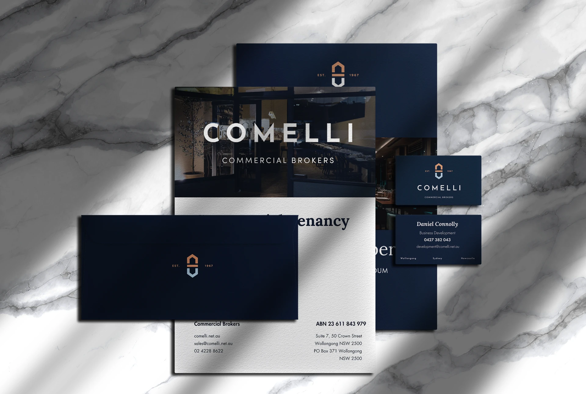 Comelli project showcase by Adcraft Studio