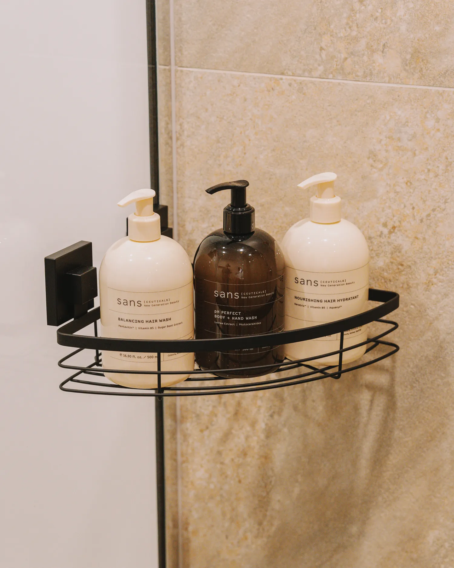 Sans Ceuticals in the rooms at Domu