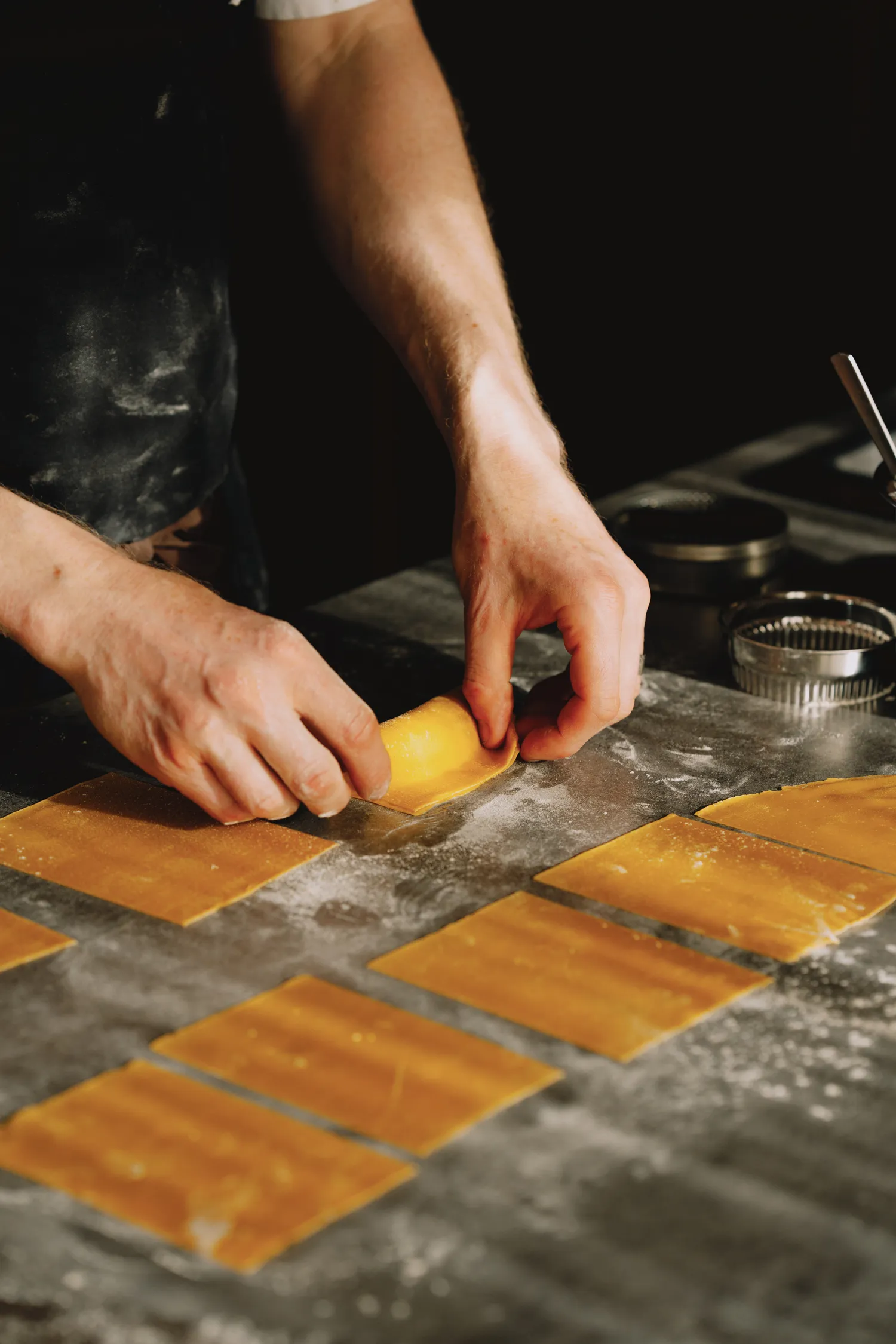 Making pasta at Domu