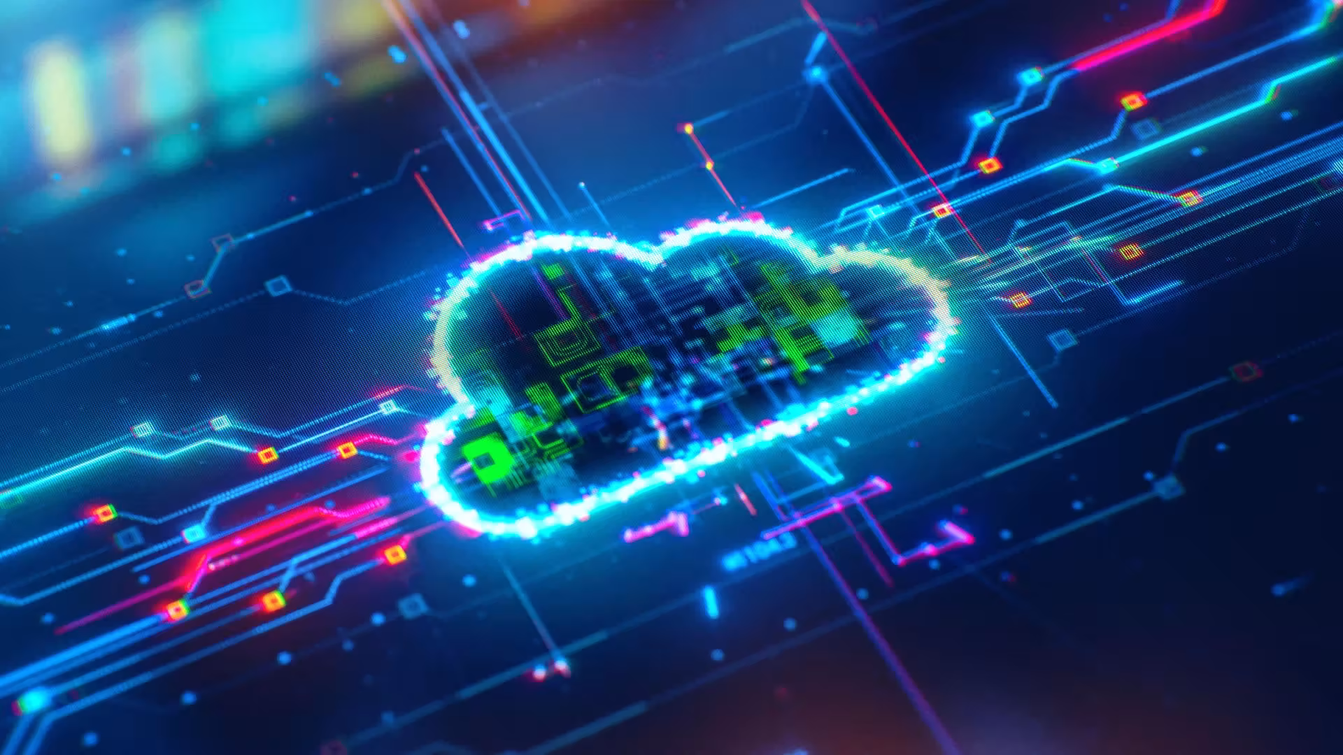 ภาพกราฟิกคลาวด์คอมพิวติ้งแสดงแนวคิดระบบ Public Cloud