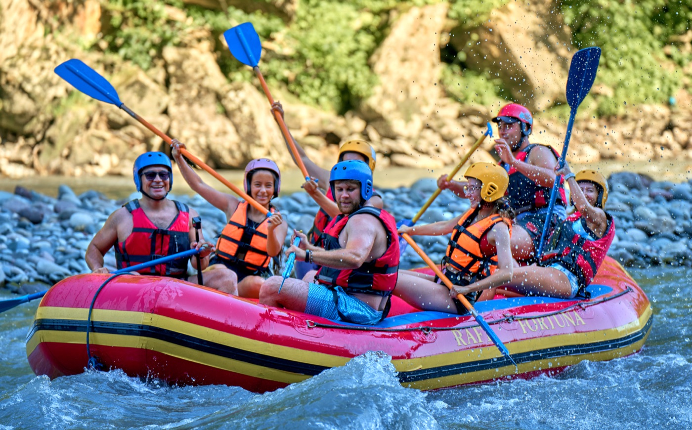 People celebrating an experience