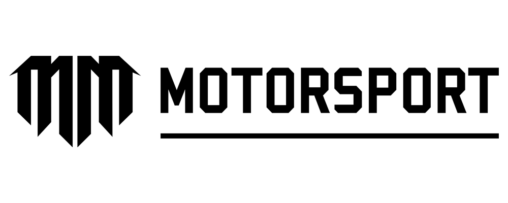 Black text logo with stylized overlapping capital letters 'M' and 'M' followed by the word 'Motorsport'.
