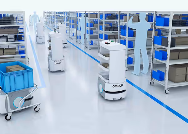 A room filled with lots of shelves filled with boxes.