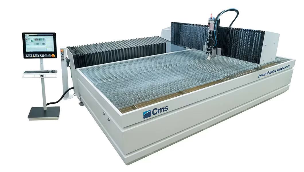CMS Brembana Easyline waterjet til sten