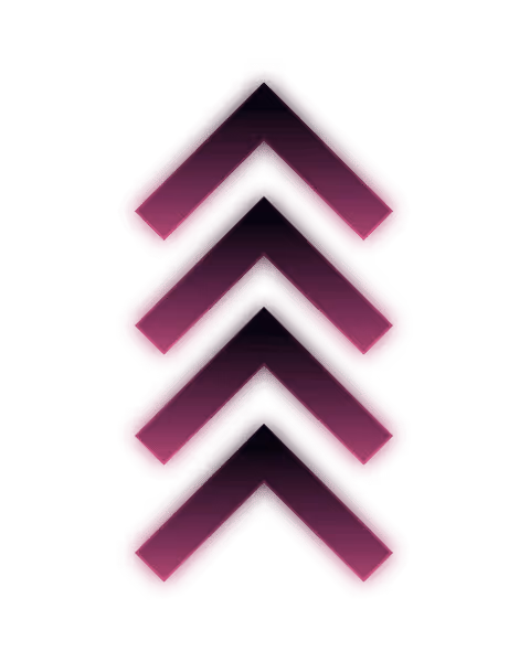 4 arrows with a gradient from pink to black