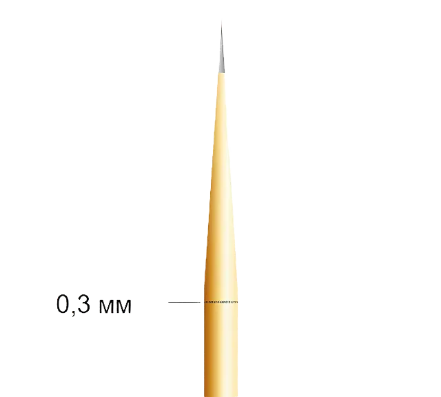 A tall yellow pole with a black background.