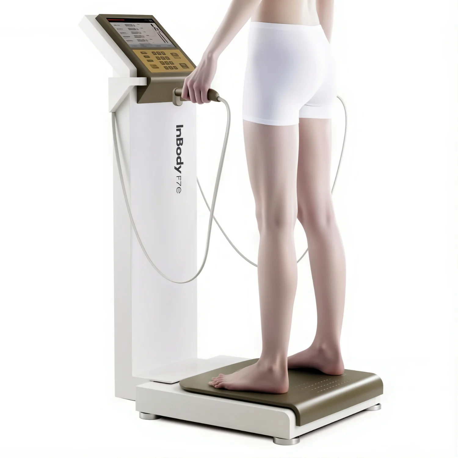 Smiling elderly woman with gray hair and blue glasses, embraced from behind by a younger woman with curly hair and round glasses.