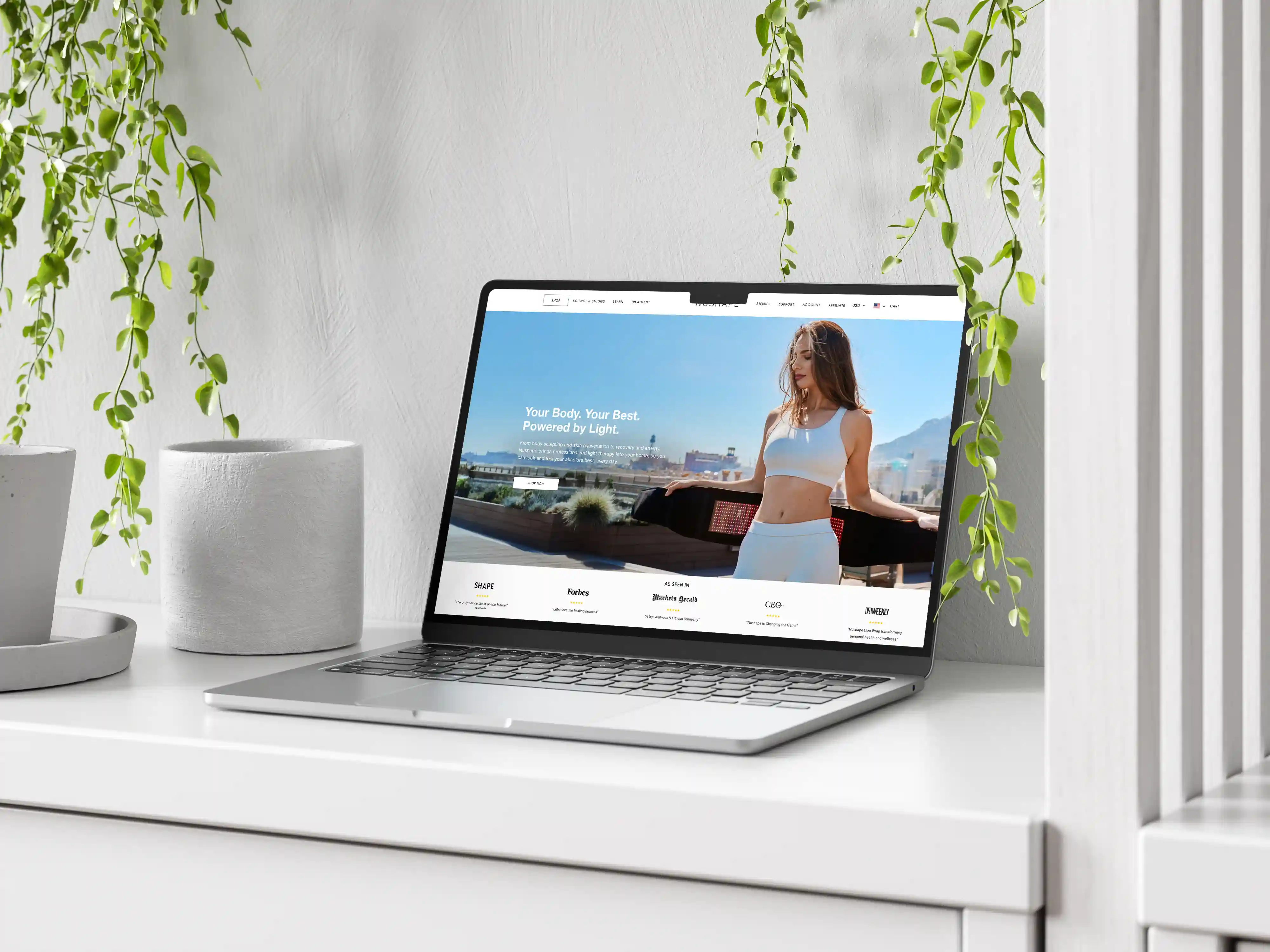 Nushape website image