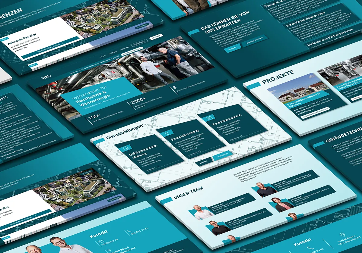 Webseite für Ingenieurbüro Referenz
