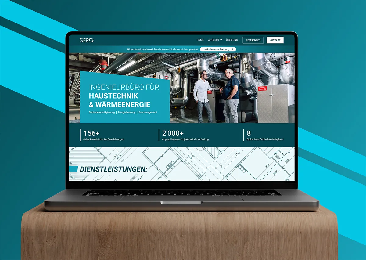 Webseite für Ingenieurbüro Referenz