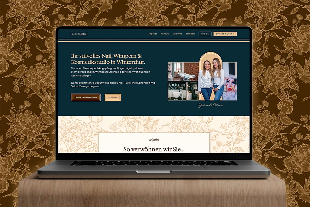 Webseite für Beautysalon Referenz