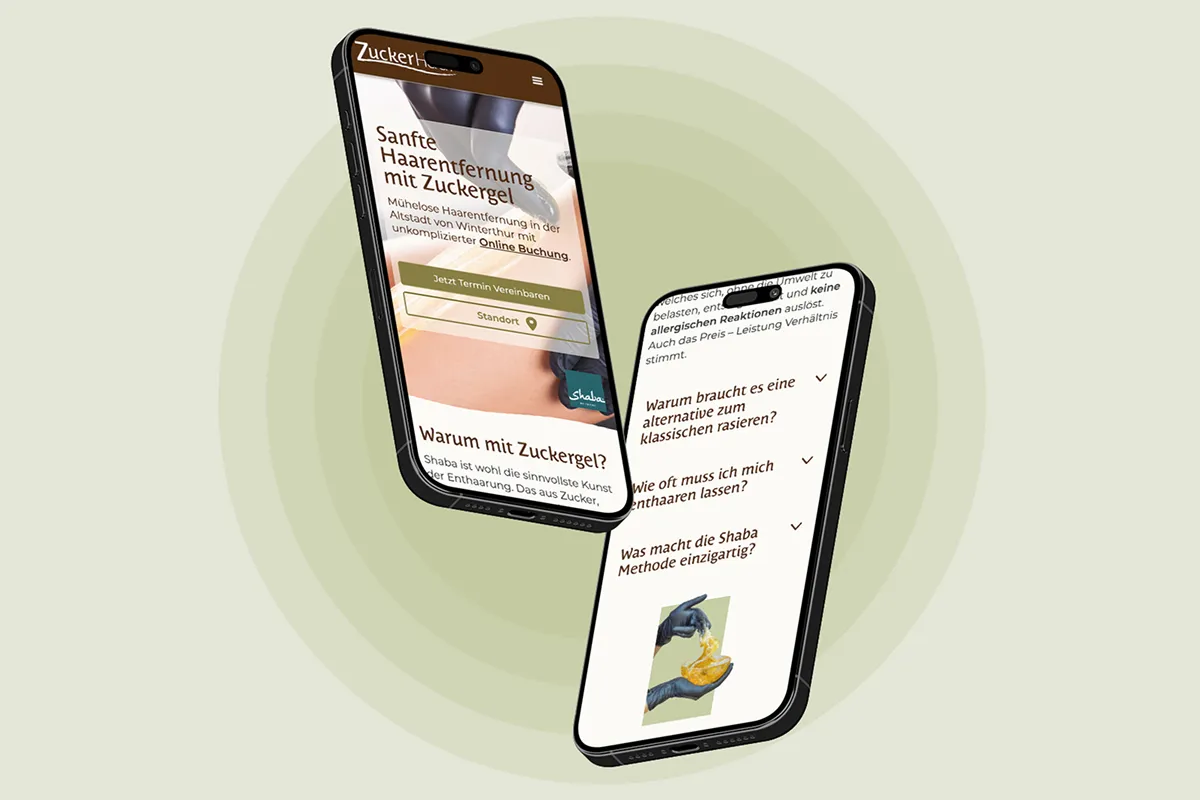 Webseite für Haarentfernungsstudio Referenz