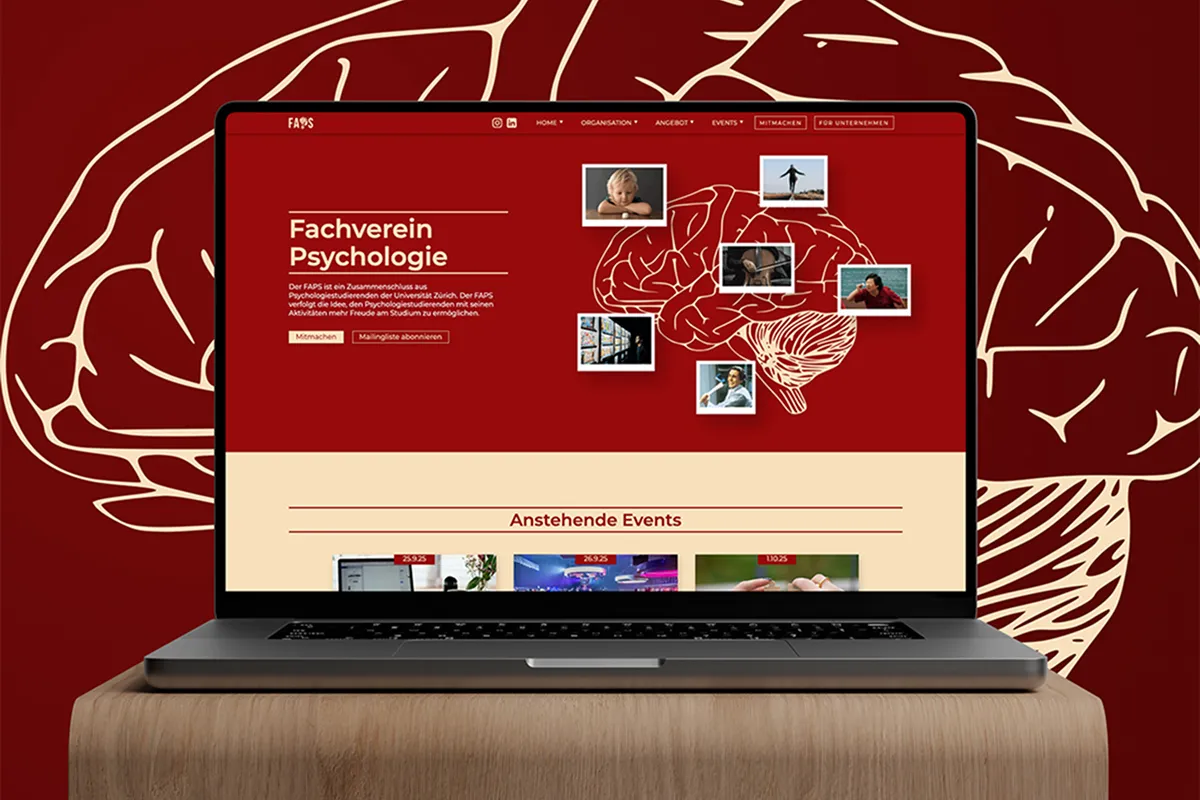 Webseite für Psychologieverein Referenz