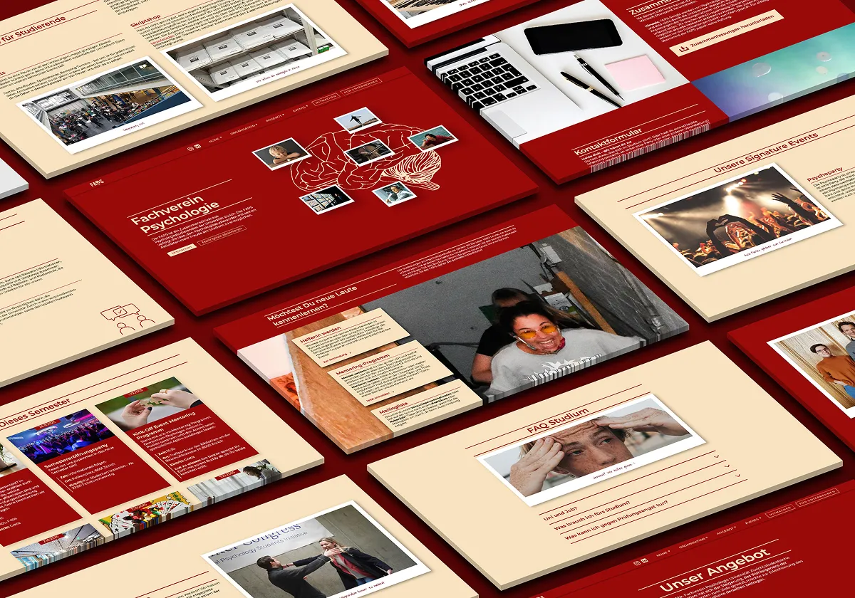 Webseite für Psychologieverein Referenz