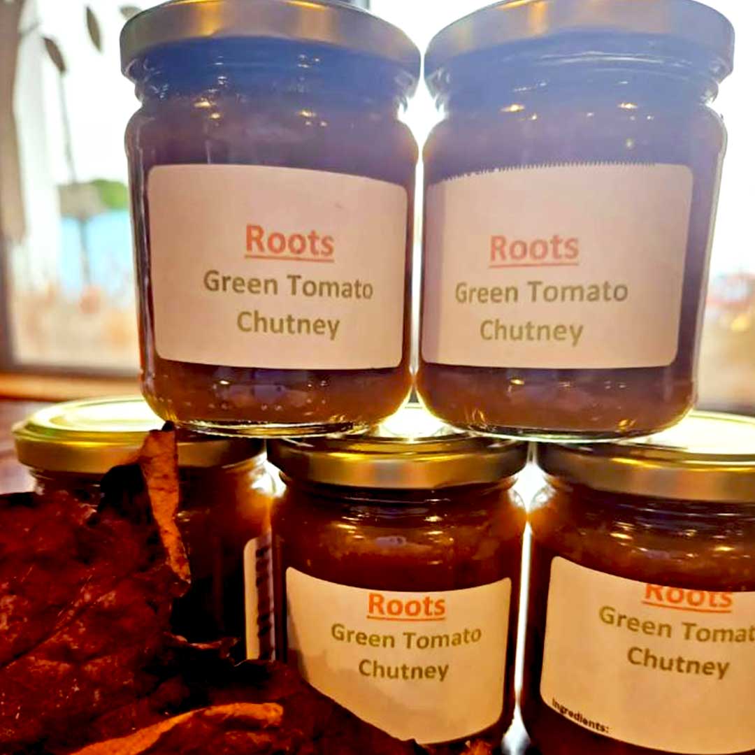 Roots Farm Shop local produce - Roots homemade Green Tomato Chutney