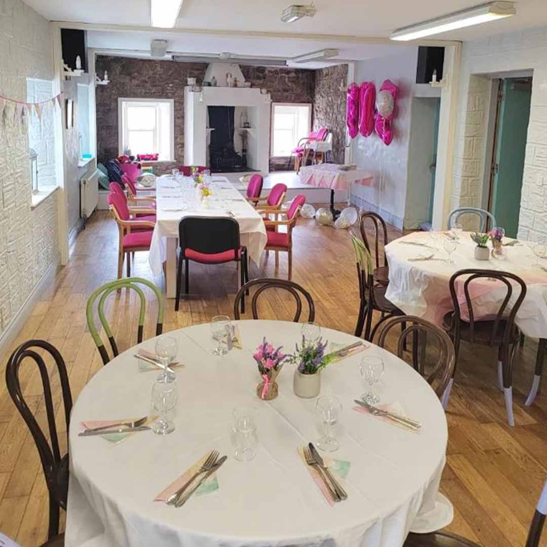 A wedding breakfast event at Aras Ide - Roots Shop & Café event space