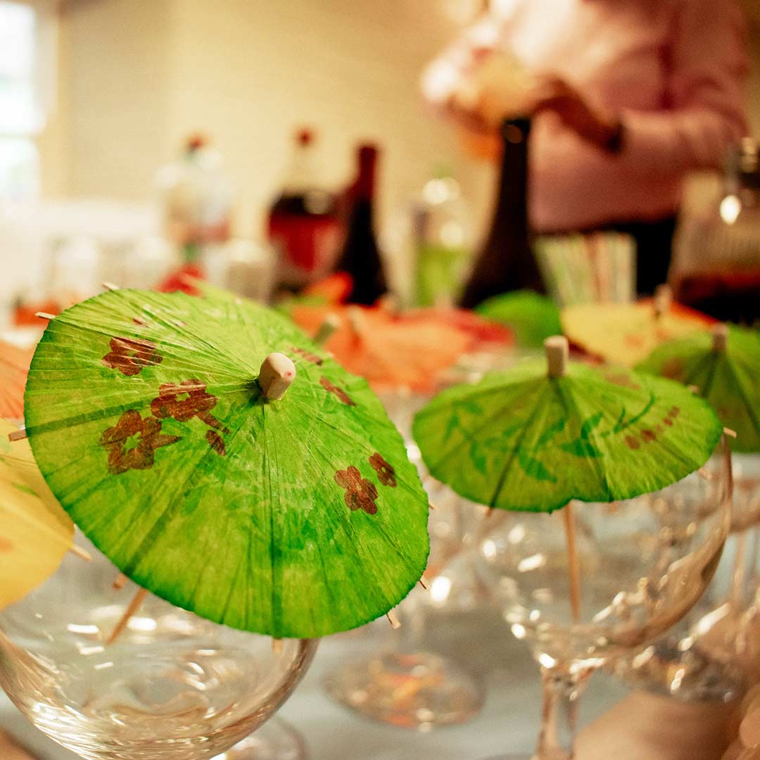 A bottle of wine being opened at a private event held in Aras Ide - Roots Shop & Café event space