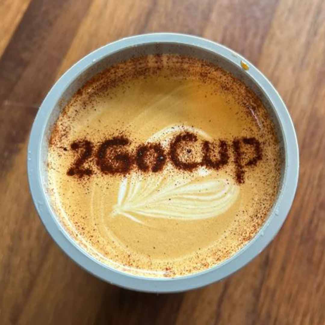 Coffee served in a 2GO CUP