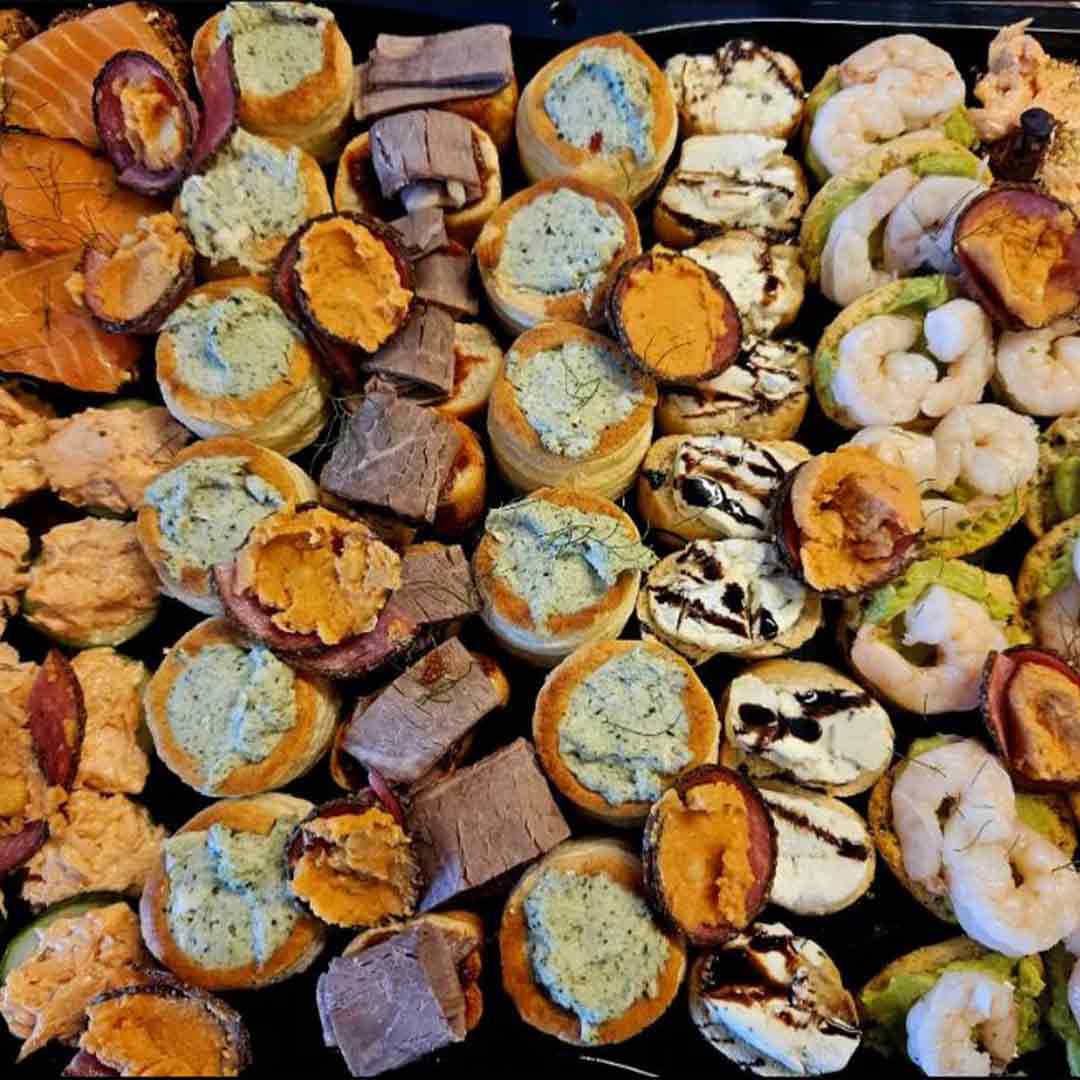 A selection of various finger foods