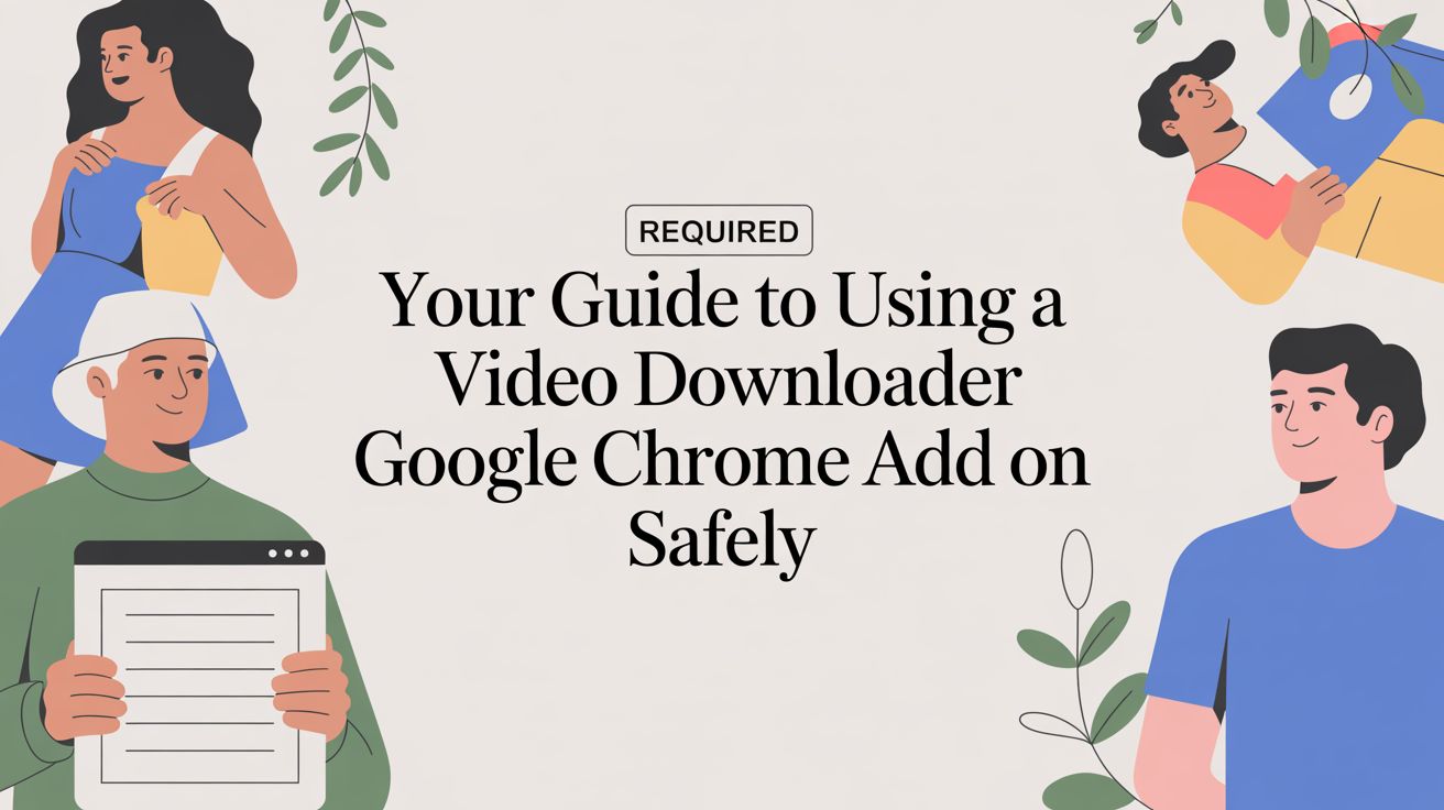Your Guide to Using a Video Downloader Google Chrome Add On Safely