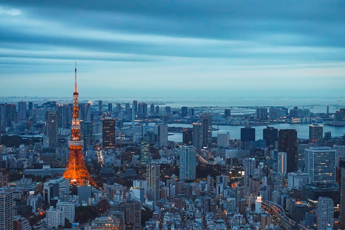 Tokyo Tower skyline representing Langham Hall’s 2024 expansion into Japan