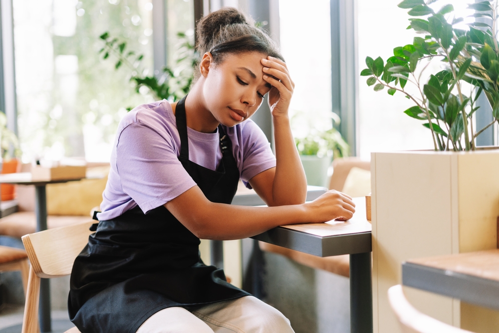 Burnout waitress