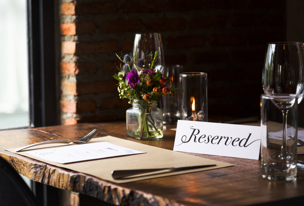 Reserved table