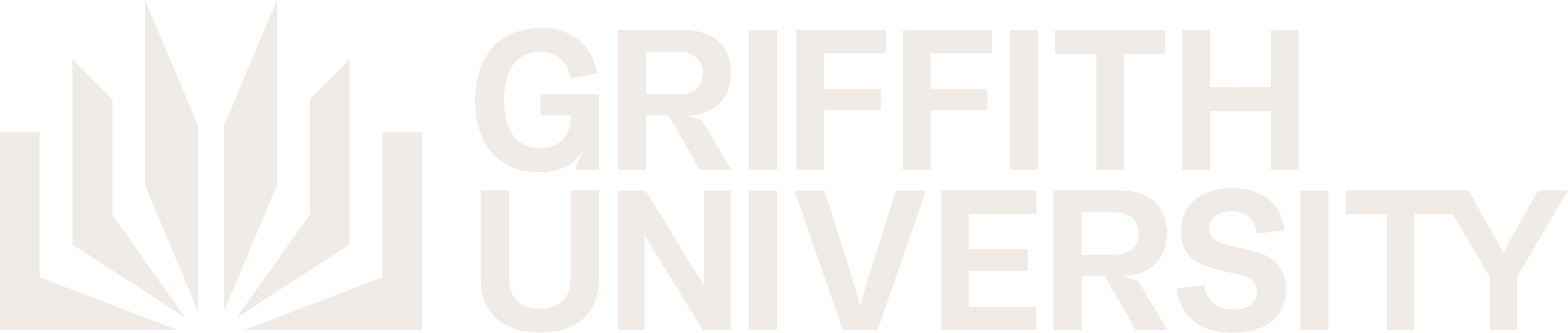 Griffith University logo consisting of stylized open book icon and the words GRIFFITH UNIVERSITY.