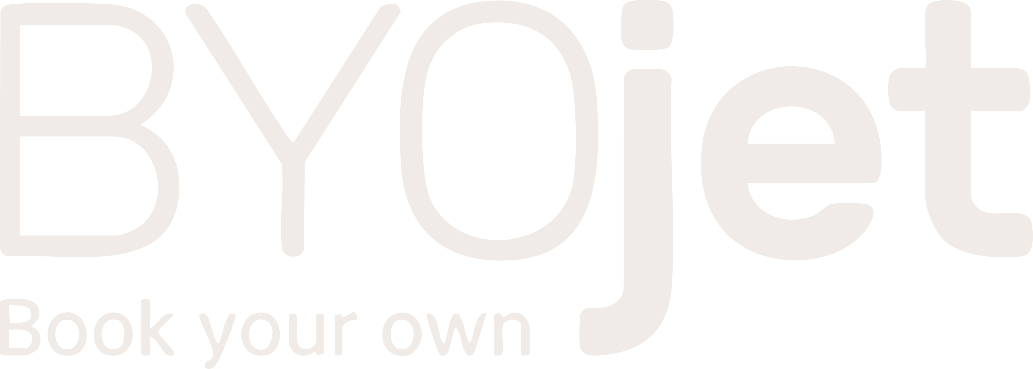 Logo for BYOjet with the tagline 'Book your own'.