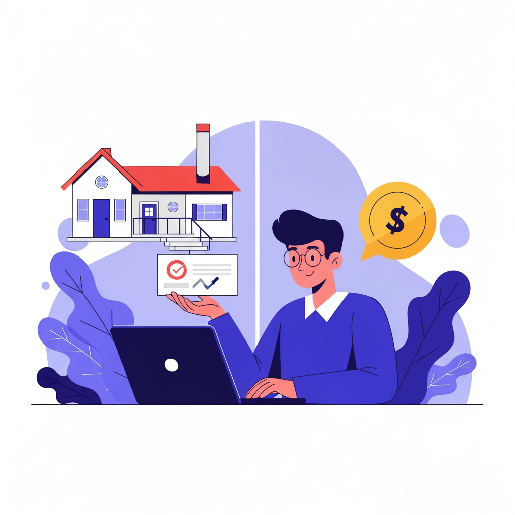 Homeowner comparing fixed and variable mortgage options.