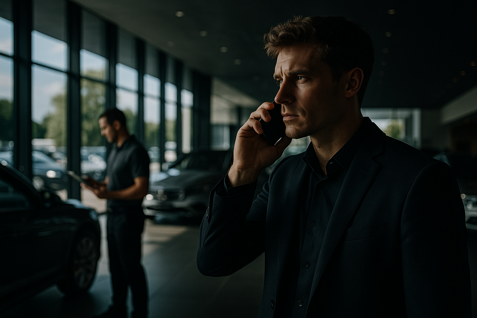 image of truck maintenance for a trucking company